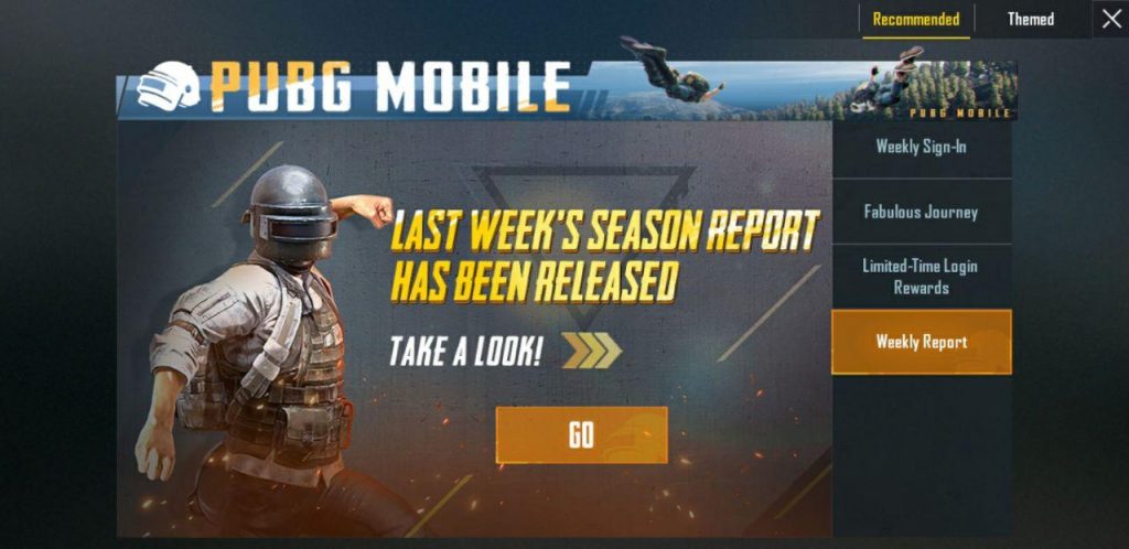 pubg mobile weekly report