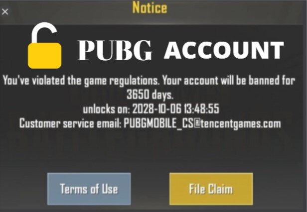 how to unban pubg mobile account